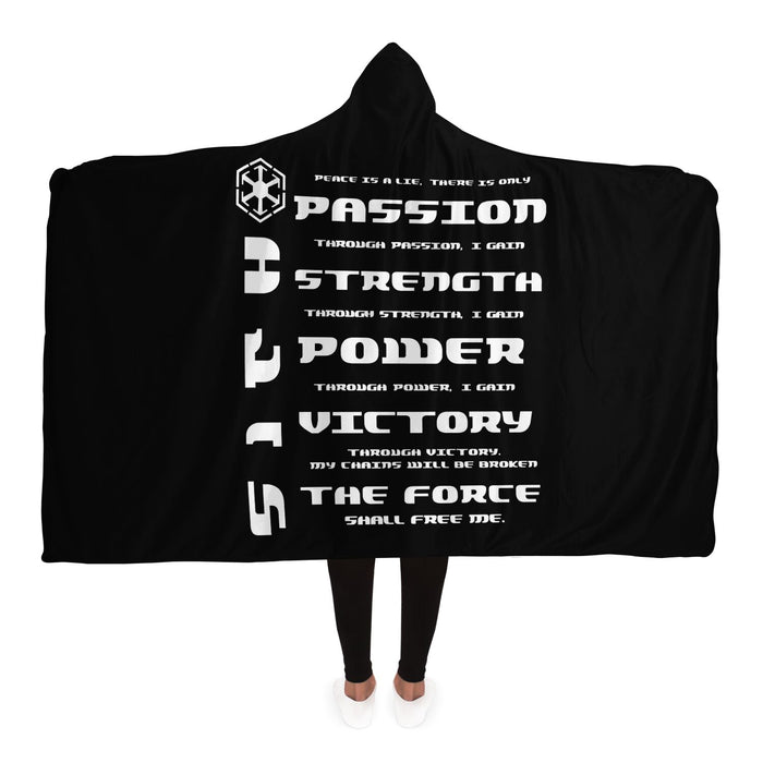 Jedi Code Hooded Blanket - Adult / Premium Sherpa