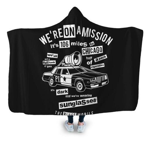 106 Miles To Chicago Hooded Blanket - Adult / Premium Sherpa