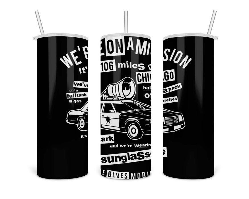 106 Miles To Chicago Double Insulated Stainless Steel Tumbler
