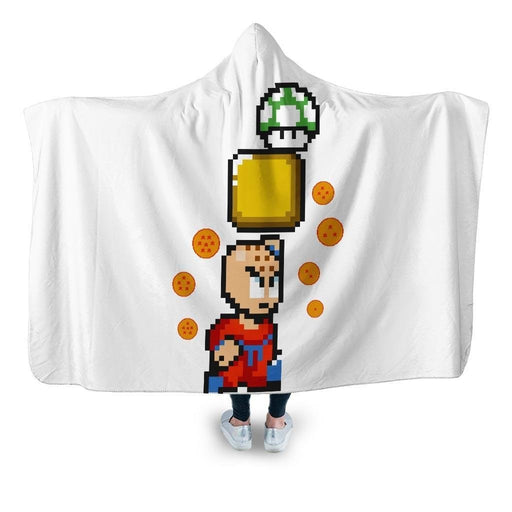 1up Krillin Hooded Blanket - Adult / Premium Sherpa