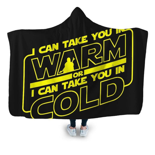 2 Options Hooded Blanket - Adult / Premium Sherpa