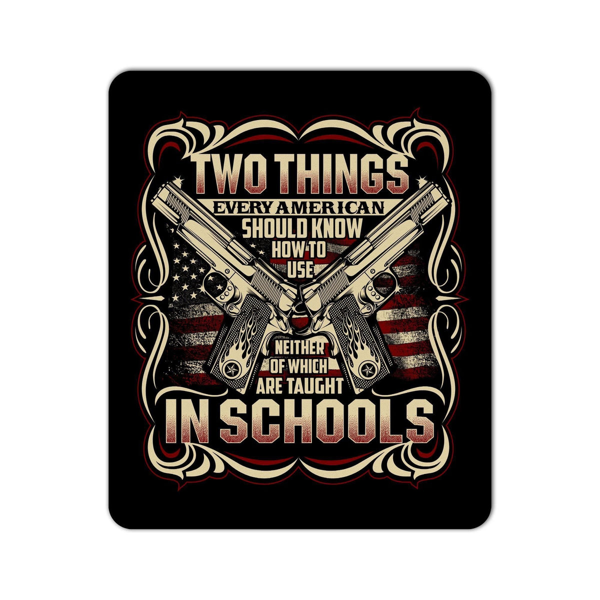 Low Profile Mouse Second Amendment Guns & Rights Themed Mouse Pad - Low ...