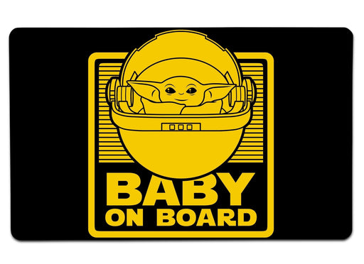 50 Year Old Baby On Board Large Mouse Pad