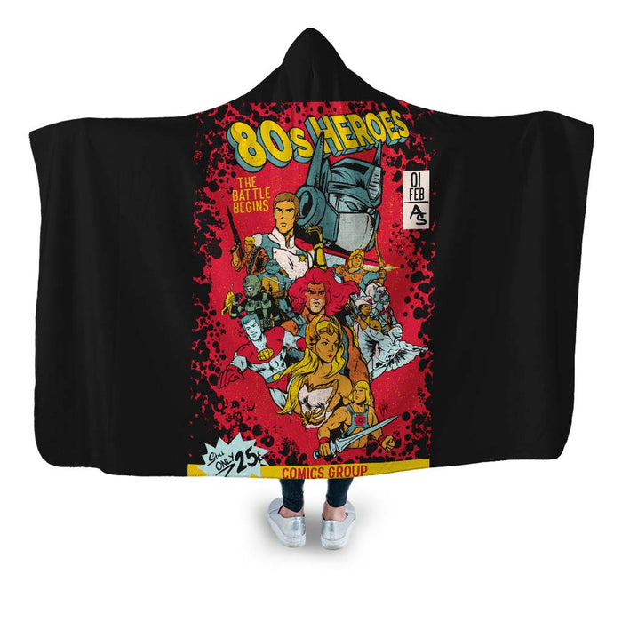 80’s Heroes Hooded Blanket