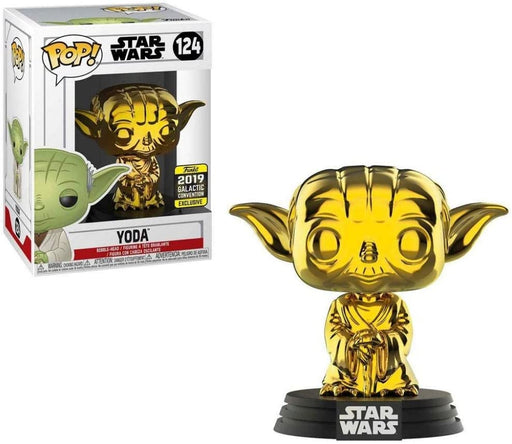 POP! Funko Gold Yoda Galactic Convention Exclusive 124 Star Wars