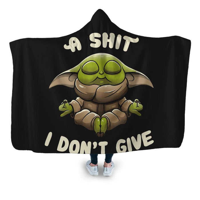 A Shit I Don’t Give Hooded Blanket