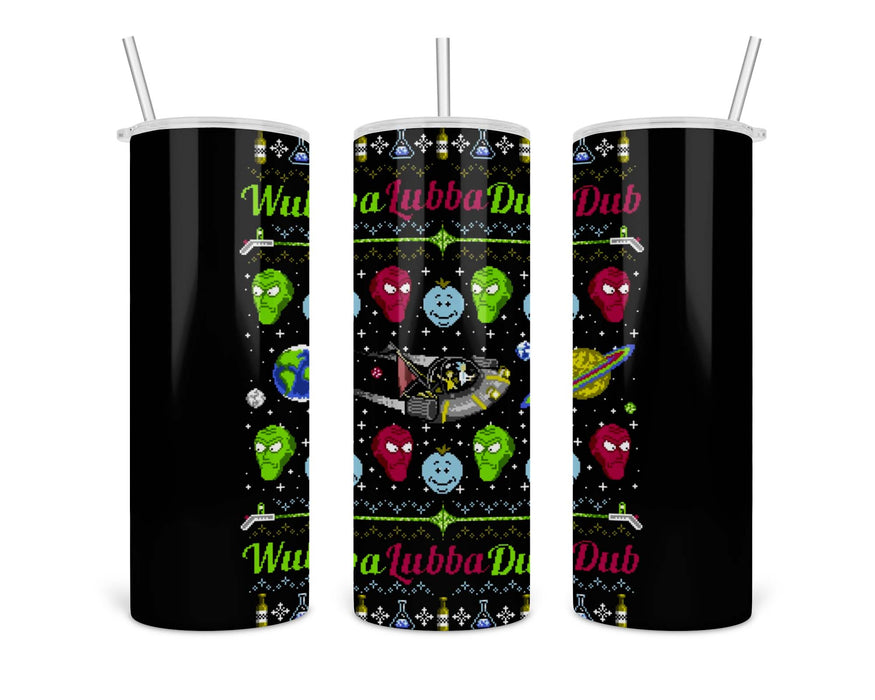 A Wubba Lubba Xmas Double Insulated Stainless Steel Tumbler