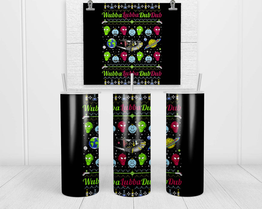 A Wubba Lubba Xmas Double Insulated Stainless Steel Tumbler