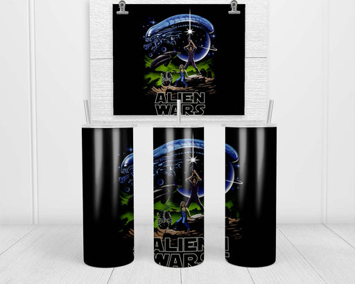 Alien Wars Double Insulated Stainless Steel Tumbler