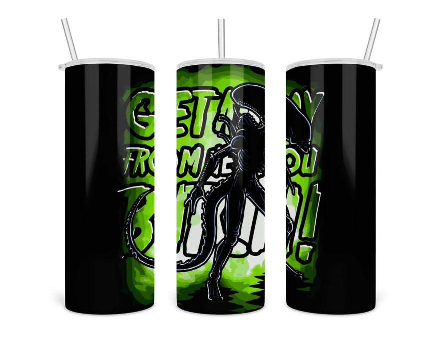 Alien Xenomorph Silhouette Double Insulated Stainless Steel Tumbler