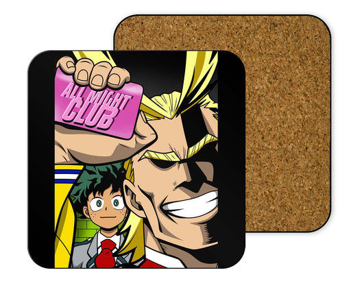 All Might Club Coasters