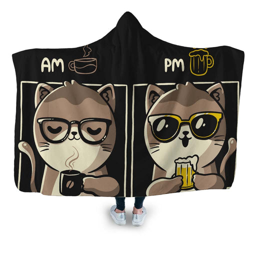 Am Pm Hooded Blanket