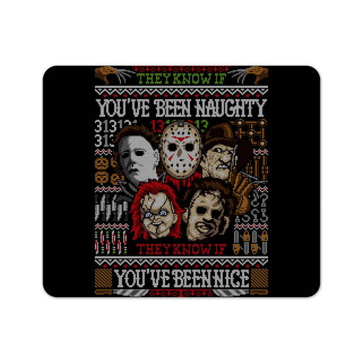 An Ugly Slasher Sweater Mouse Pad