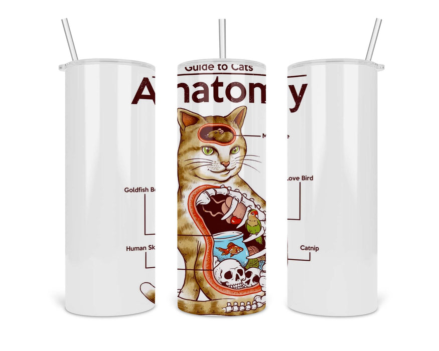 Anatomy Of A Cat Double Insulated Stainless Steel Tumbler