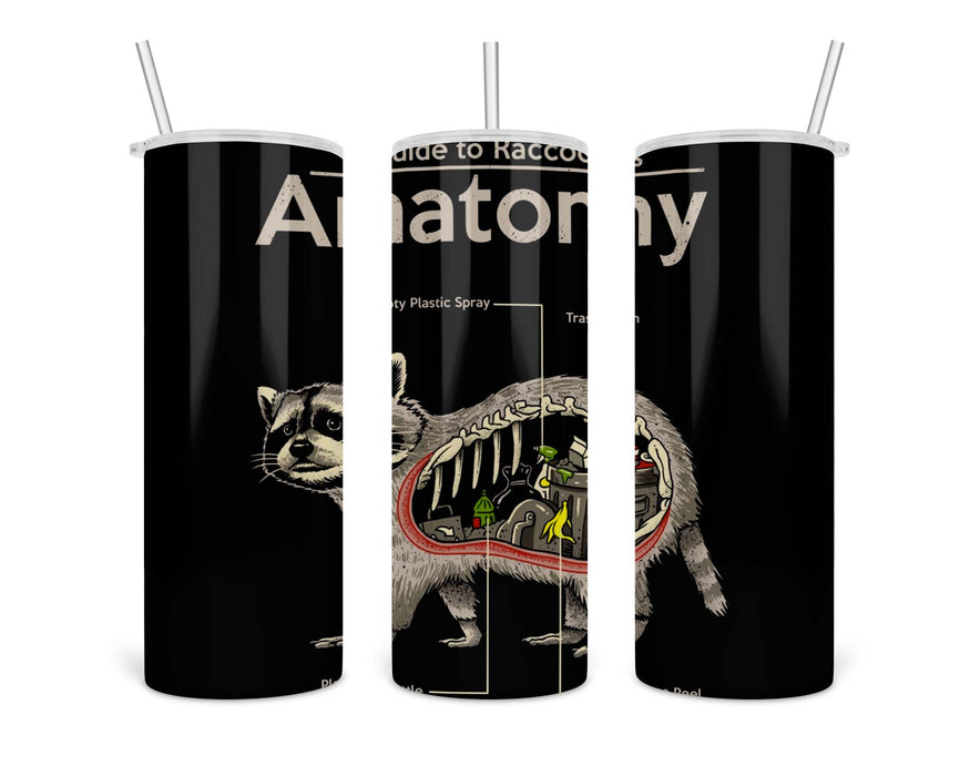 Anatomy Of A Raccoon Double Insulated Stainless Steel Tumbler