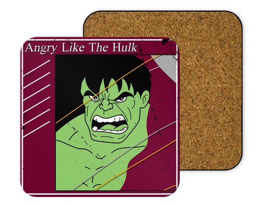 Angry Like The Hulk Coasters