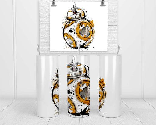 Astromech Droid Watercolor Double Insulated Stainless Steel Tumbler