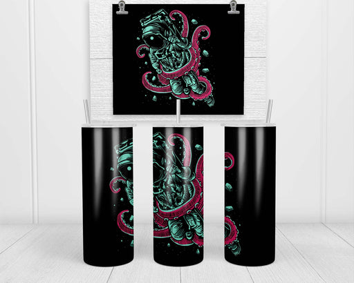 Astronaut Octopus Double Insulated Stainless Steel Tumbler