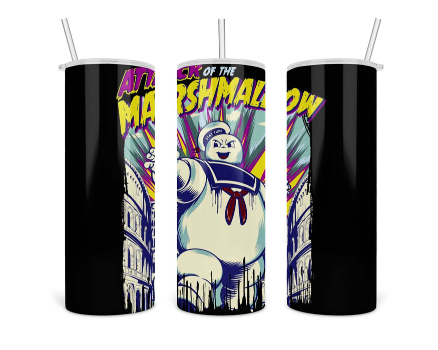 Attack Of The Marshmallow Double Insulated Stainless Steel Tumbler