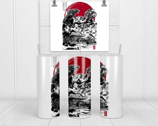 Attack On Japan Temple White Double Insulated Stainless Steel Tumbler