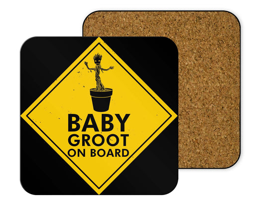 Baby Groot On Board Coasters