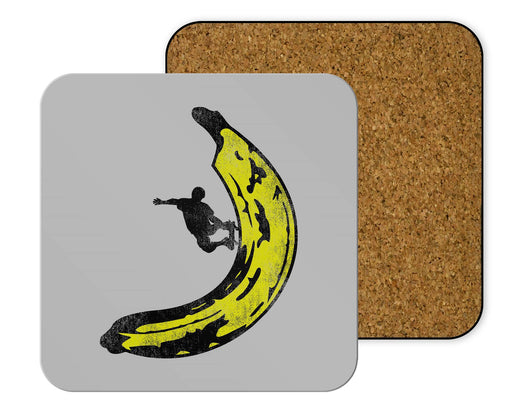 Banana Skateboard Coasters