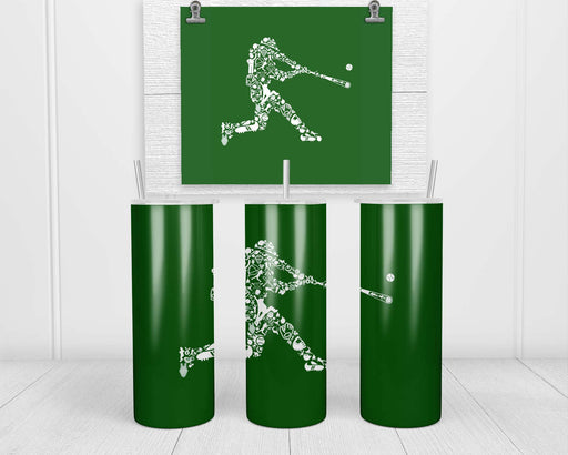Baseball Player Double Insulated Stainless Steel Tumbler