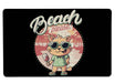 Beach Please Cat Large Mouse Pad