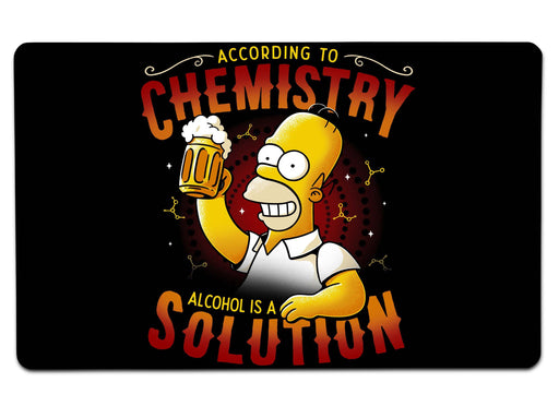 Beer Solution Homer Large Mouse Pad