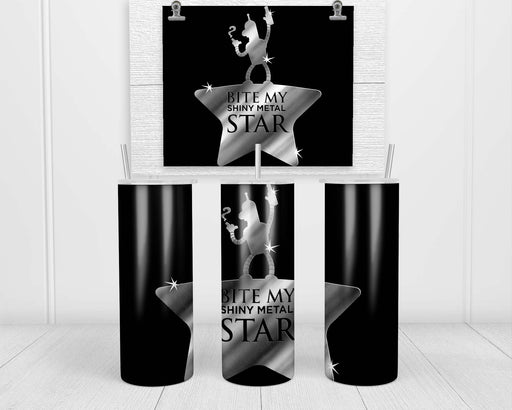 Bite My Shiny Metal Star Double Insulated Stainless Steel Tumbler