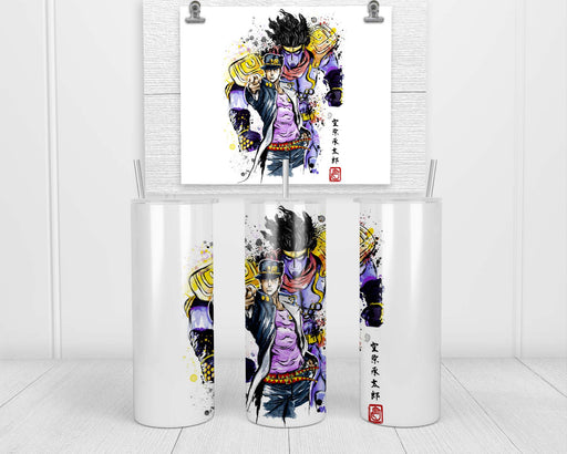 Bizarre Adventure Watercolor Double Insulated Stainless Steel Tumbler