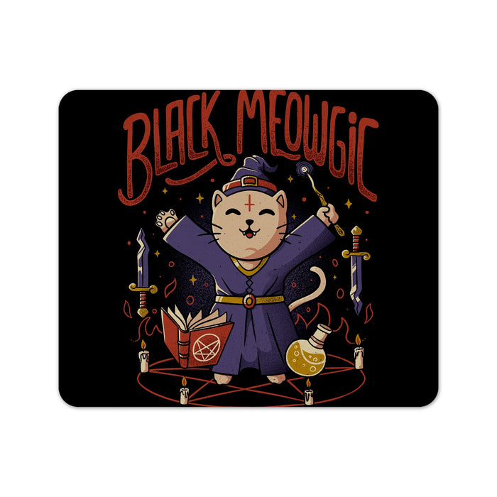 Black Meowgic Mouse Pad
