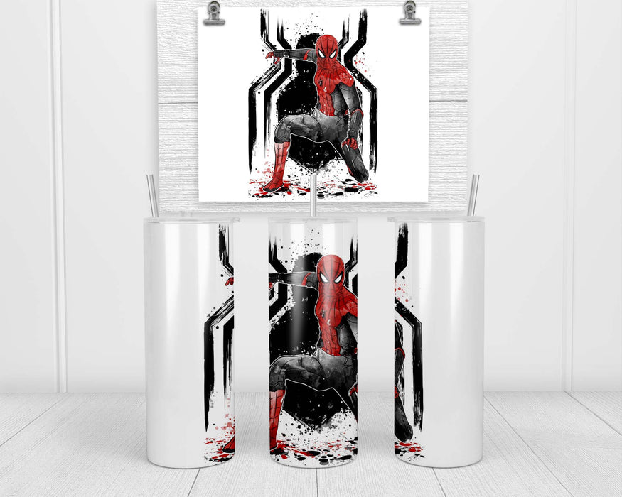 Black And Red Spider Suit Double Insulated Stainless Steel Tumbler