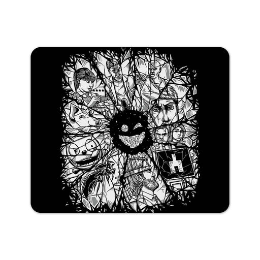 Black Mirror Design Mouse Pad