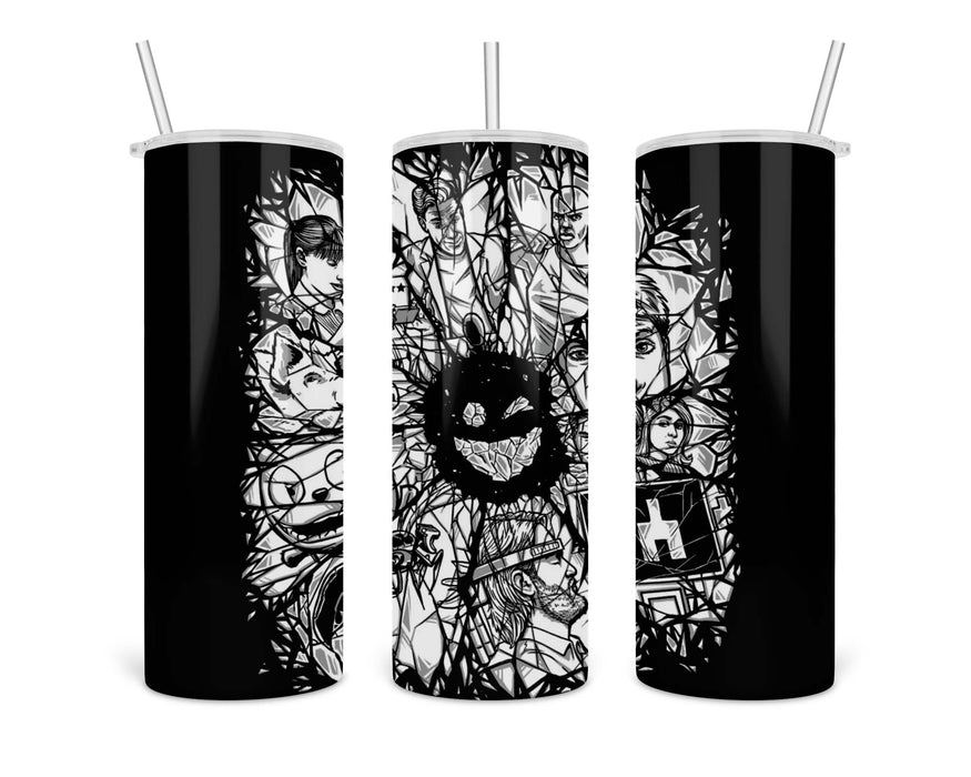 Black Mirror Design Double Insulated Stainless Steel Tumbler