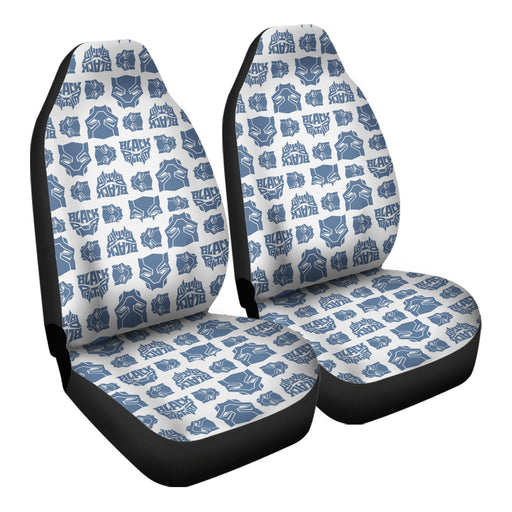 Black Panther Pattern 12 Car Seat Covers - One size