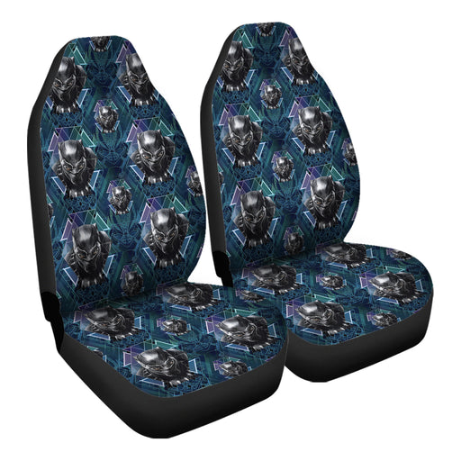 Black Panther Pattern 1 Car Seat Covers - One size
