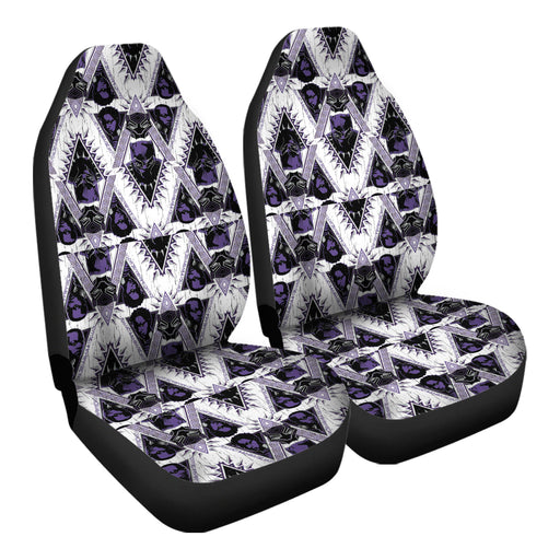Black Panther Pattern 2 Car Seat Covers - One size