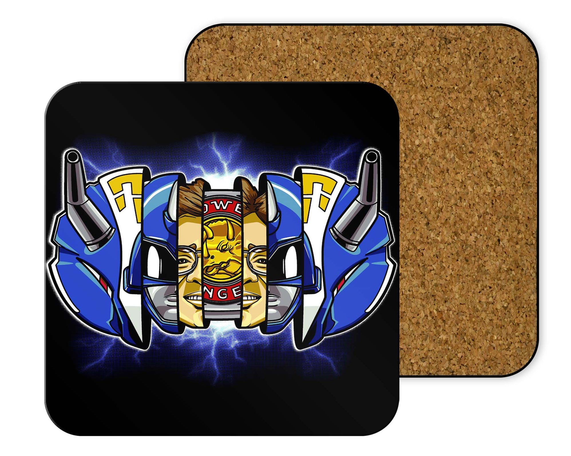 Blue Ranger Coasters - Coasters | Nurd Tyme — Nurdtyme LLC