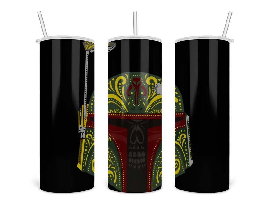 Boba Fett Day Of The Dead Double Insulated Stainless Steel Tumbler