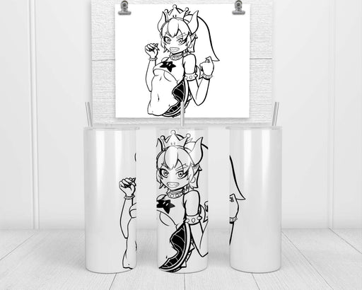 Bowsette Black Double Insulated Stainless Steel Tumbler