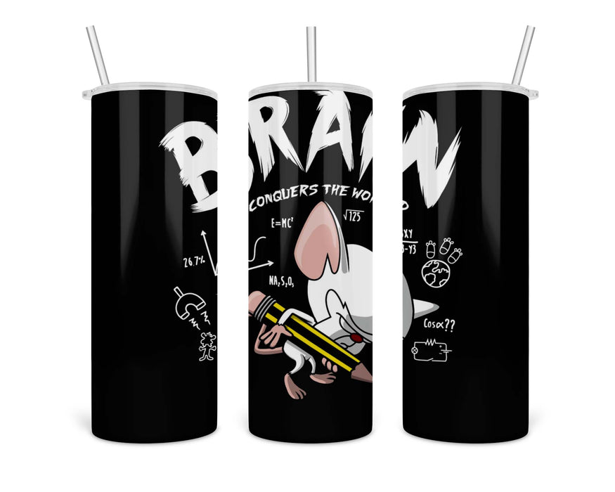 Brain Vs The World Double Insulated Stainless Steel Tumbler