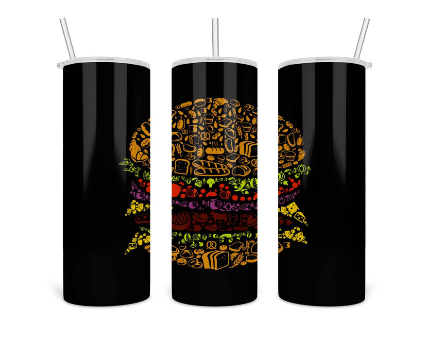 Burger Double Insulated Stainless Steel Tumbler