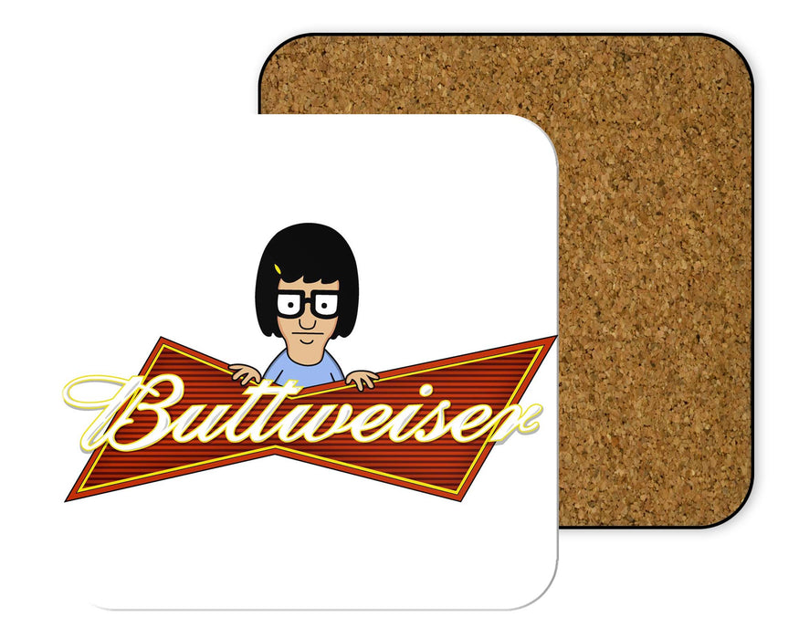 Buttweiser Coasters