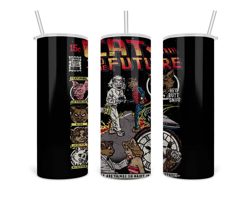 Cat To The Future Double Insulated Stainless Steel Tumbler