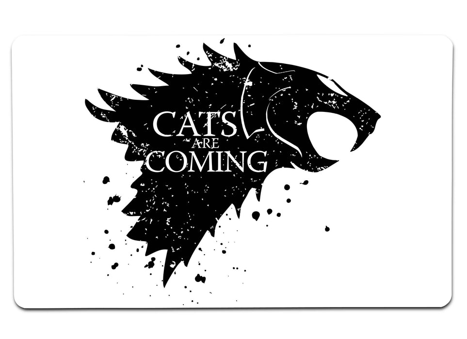 Cats Are Coming Large Mouse Pad