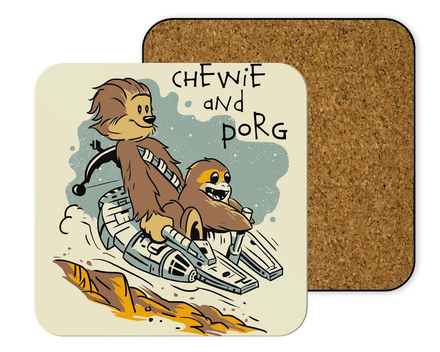 Chewie And Porg Coasters