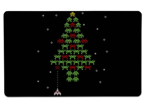 Christmas In Space Large Mouse Pad