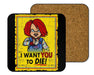 Chucky I Want You To Die 2 Coasters