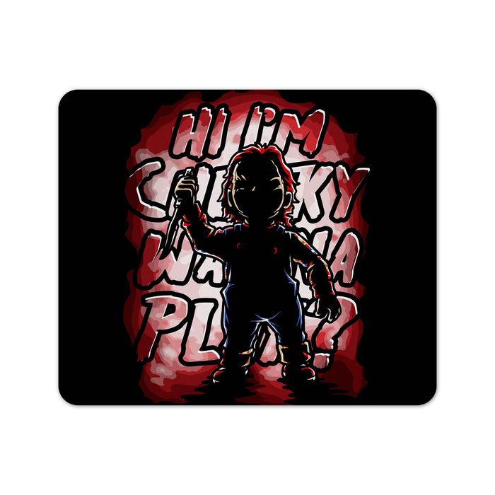 Chucky Silhouette Mouse Pad